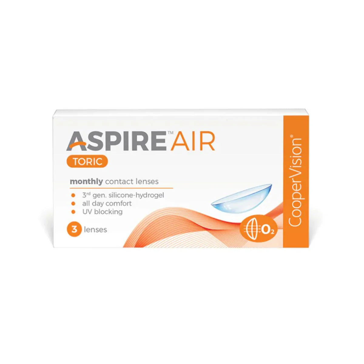 Aspire Air Toric Monthly Disposable (3 Lens Pack) by Cooper Vision