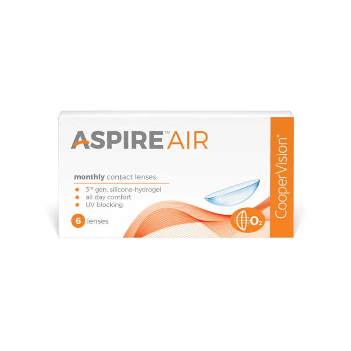 Aspire Air Toric Monthly Disposable (6 Lens Pack) by Cooper Vision